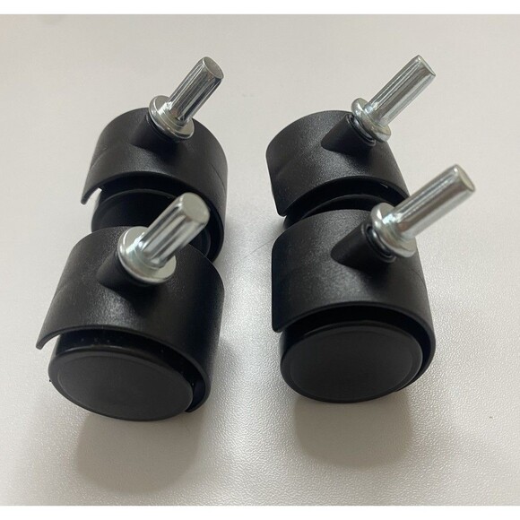 Other - Lot 4 Stem Swivel Caster Wheels Plastic Replacement Parts